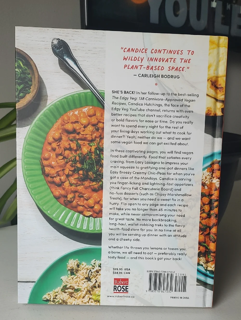 The Edgy Veg Hardcover Quick Tasty Vegan Cookbook By Candice Hutchings - Picture 14 of 14